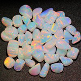 White Tumbled Opals by Profound Glass