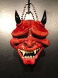 Small Biz Saturday Red Hannya Mask by Hendy Glass