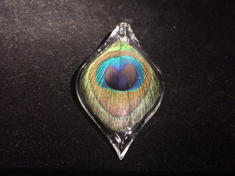 Peacock Pendant by Annie Woods